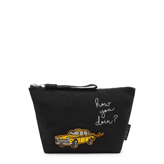 NAOMI POUCH L Yellow Cab Blck