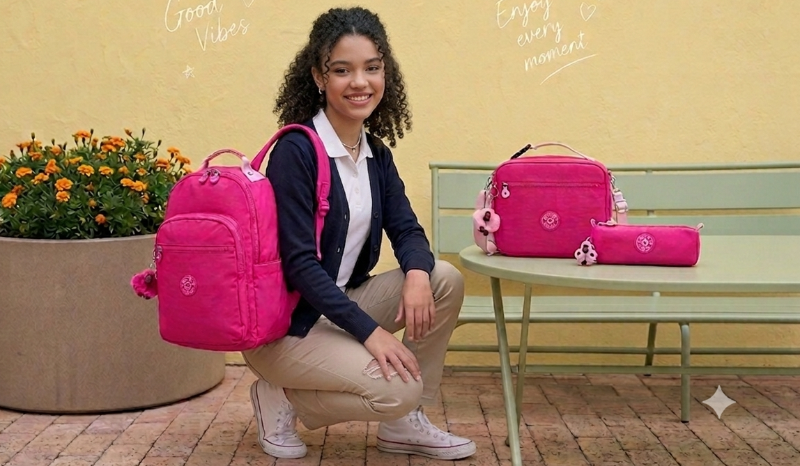 SET DE MOCHILA COLLEGE EXTRA Intense rose $844 mensuales a 9MSI*